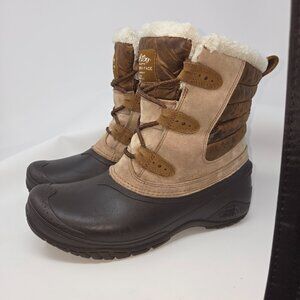 The North Face Shellista II Beige Suede Shorty Insulated Boots, Size 10